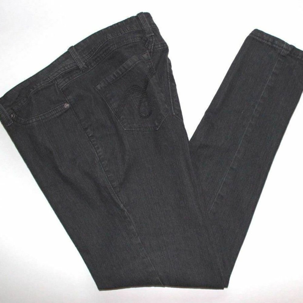 Bongo Black Skinny Leg Stretchy Denim Jeans Women's sz 11 Juniors